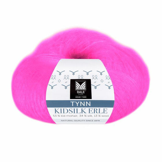 Neon rosa 4046 - Tynn Kid Silk Erle